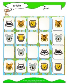 Sudoku Çocuk Bulmacaları